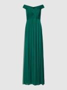 TROYDEN COLLECTION Off-Shoulder-Abendkleid mit gelegten Falten in Smar...