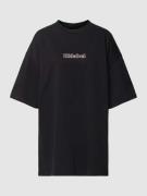 Karo Kauer Oversized T-Shirt mit Rundhalsausschnitt in Black, Größe XL