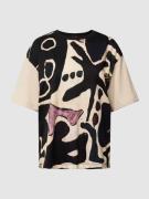 Weekend Max Mara T-Shirt mit Allover-Print Modell 'VITERBO' in Beige, ...