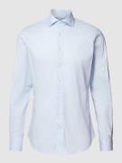 Profuomo Slim Fit Business-Hemd mit Allover-Muster in Bleu, Größe 38
