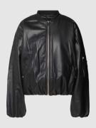 WITHBLACK Jacke in Leder-Optik in Black, Größe XS