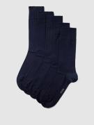 MCNEAL Socken mit elastischem Rippenbündchen im 5er-Pack in Marine, Gr...