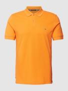 Christian Berg Men Poloshirt im unifarbenen Design in Orange, Größe 3X...