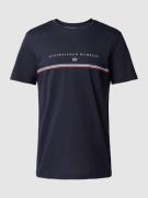 Christian Berg Men T-Shirt mit Statement-Print in Marine, Größe M