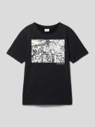 s.Oliver RED LABEL T-Shirt mit Motiv-Print in Black, Größe 140