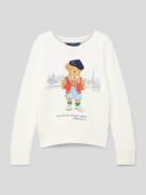 Polo Ralph Lauren Teens Sweatshirt mit Motiv-Print in Offwhite, Größe ...