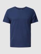Blend T-Shirt mit Label-Stitching Modell 'Dinton' in Marine, Größe S