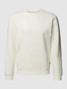 Blend Sweatshirt mit Label-Print in Offwhite, Größe L