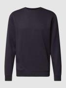 Blend Sweatshirt mit Label-Print in Marine, Größe M