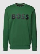 BOSS Sweatshirt mit Label-Print Modell 'Soleri' in Gruen, Größe S