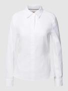 BOSS Bluse mit Hemdblusenkragen Modell 'Bashinah' in Weiss, Größe 40