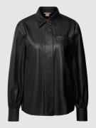 BOSS Blazer in Leder-Optik Modell 'Bokasa' in Black, Größe 40