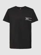 BOSS T-Shirt mit Label-Print in Black, Größe M