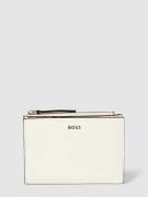 BOSS Portemonnaie mit Label-Detail Modell 'Alyce' in Offwhite, Größe O...