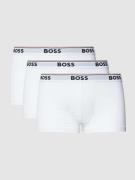 BOSS Trunks mit elastischem Logo-Bund im 3er-Pack in Weiss, Größe XXL