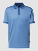 BOSS Poloshirt mit Strukturmuster Modell 'Parlay' in Bleu, Größe S