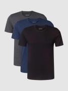 BOSS T-Shirt mit Label-Stitching im 3er-Pack Modell 'Classic' in Dunke...
