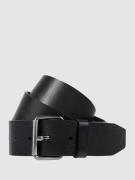 BOSS Ledergürtel aus Rindsnappa Modell 'Serge' in Black, Größe 85