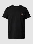 BOSS T-Shirt mit Label-Print in Black, Größe XL