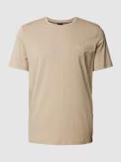 BOSS T-Shirt mit Label-Stitching Modell 'MIX&MATCH' in Beige, Größe S