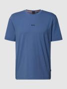 BOSS Orange T-Shirt mit Brand-Schriftzug in Blau, Größe S