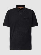 BOSS Orange Poloshirt mit Label-Patch Modell 'Peozone' in Black, Größe...