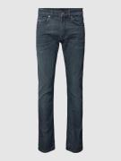 BOSS Orange Slim Fit Jeans mit Label-Patch Modell 'Delaware' in Dunkel...