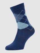 Burlington Socken mit Argyle-Muster Modell 'Whitby' in Royal, Größe 36...