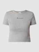 CHAMPION Regular Fit T-Shirt aus Baumwolle in Hellgrau Melange, Größe ...