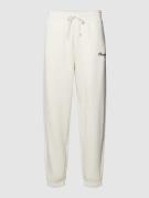 CHAMPION Sweatpants mit Label-Stitching in Offwhite, Größe S