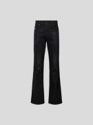 Diesel Flared Fit Jeans mit Knopfverschluss in Black, Größe 28