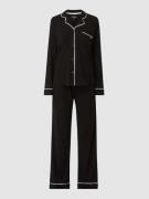 DKNY Pyjama aus Baumwoll-Viskose-Mix in Black, Größe XS