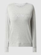 DKNY Sweatshirt in melierter Optik in Mittelgrau Melange, Größe M