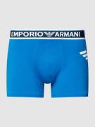 Emporio Armani Trunks mit Label-Print in Royal, Größe M