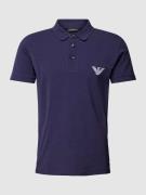 Emporio Armani Poloshirt im unifarbenen Design Modell 'ESSENTIAL' in D...