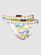 Emporio Armani Jockstrap mit eingewebtem Logo Modell 'RAINBOW' in Weis...