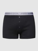 Emporio Armani Pants mit Feinripp in Black, Größe M