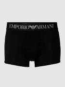 Emporio Armani Trunks mit Logo-Bund in Black, Größe S