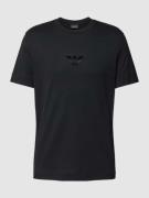 Emporio Armani T-Shirt mit Label-Stitching in Black, Größe M