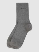 Esprit Socken im 2er-Pack in Silber Melange, Größe 35/38