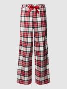 Esprit Pyjama-Hose mit Tartan-Karo in Rot, Größe L