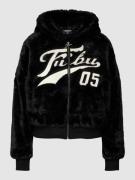 FUBU Jacke mit Kapuze Modell 'Varsity Fur Jacket' in Black, Größe M