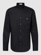 Gant Regular Fit Freizeithemd mit Brusttasche Modell 'POPLIN' in Black...