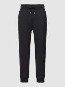 Gant Sweatpants mit Label-Stitching Modell 'SHIELD' in Black, Größe L