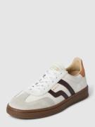 Gant Ledersneaker mit Kontrastbesatz Modell 'Cuzima' in Weiss, Größe 3...