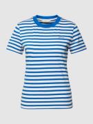 Gant T-Shirt mit Streifenmuster in Jeansblau, Größe L