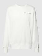 Gant Sweatshirt mit Label-Print in Offwhite, Größe M