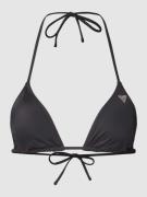 Guess Bikini-Oberteil mit Strasssteinbesatz in Black, Größe XS