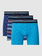 Jockey Trunks mit Label-Patch im 3er-Pack in Dunkelblau, Größe S