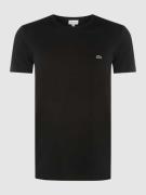 Lacoste T-Shirt mit Logo-Stitching in Black, Größe XS